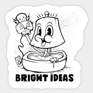 Bright Ideas Adult Sarcastic Humor Funny Retro Electricity Kills Sticker